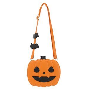9089 Novelty Pumpkin Purse,Halloween Pumpkin Crossbody Bag,Horror Halloween